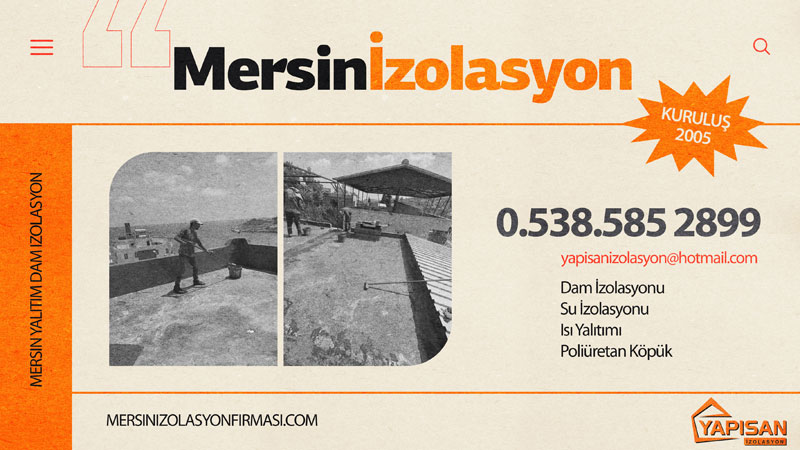 Mersin İzolasyon Mersin Dam İzolasyon Karbon Bina Güçlendirme